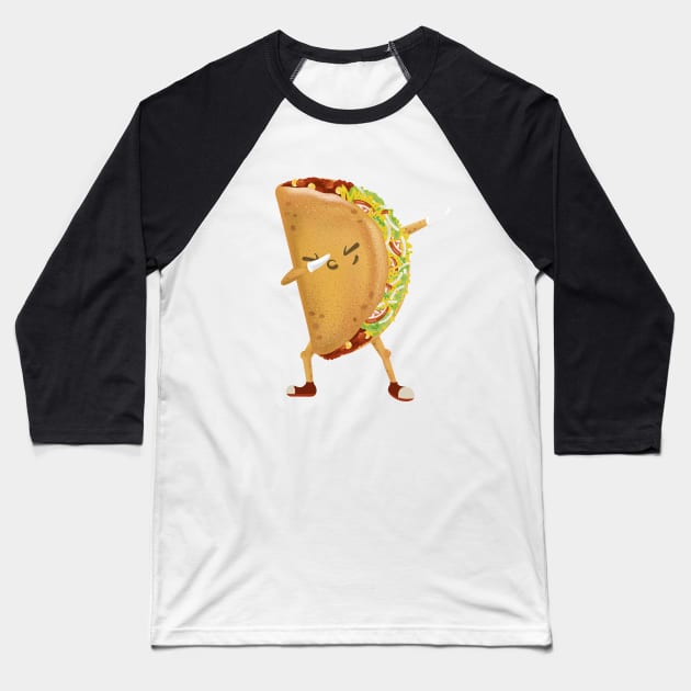 Dabbing Taco Funny taco lover shirt Baseball T-Shirt by HamilcArt